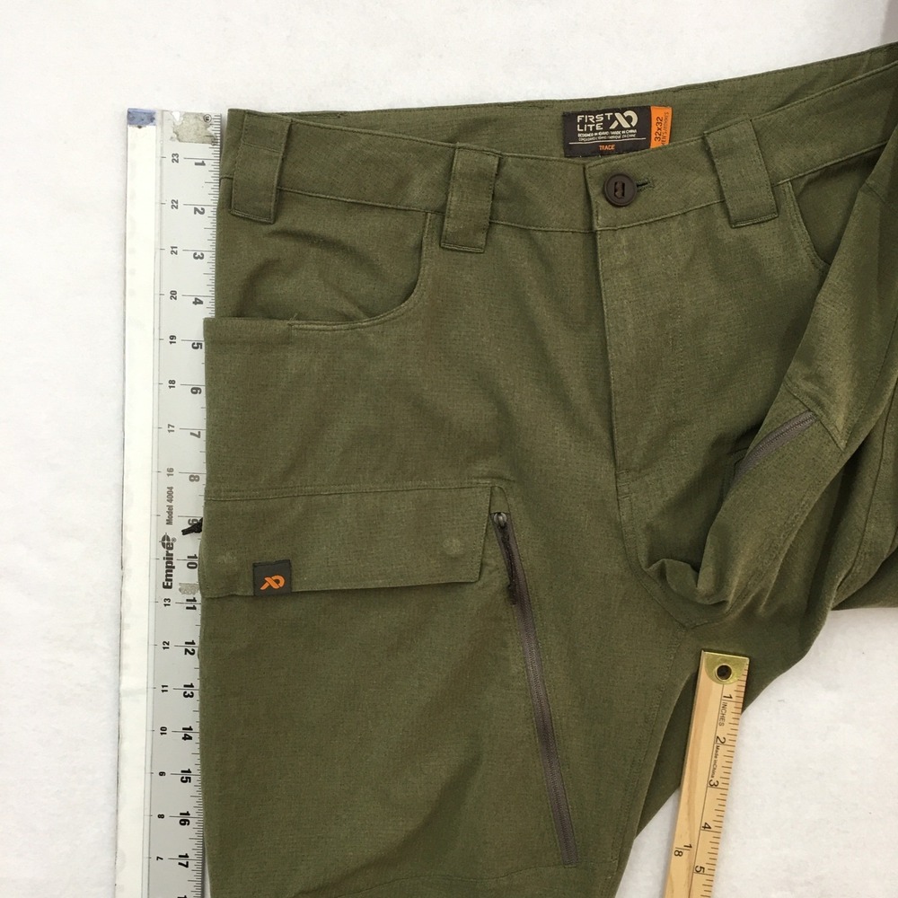 First Lite Trace Mens 32x32 Olive Green Hunting Outdoor Cargo Pants Lightweight - Picture 7 of 10